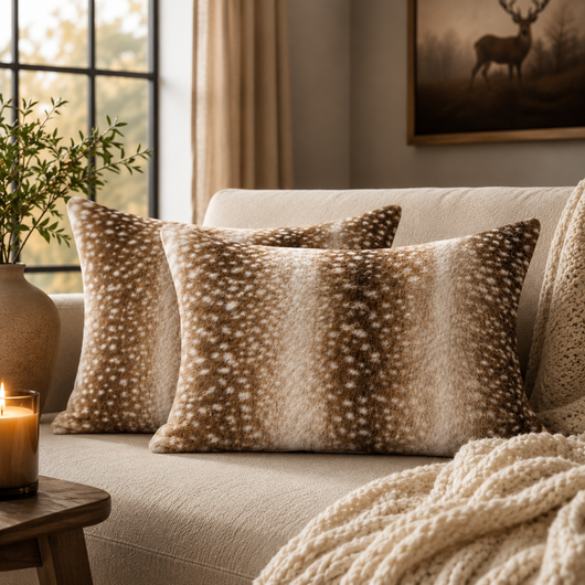 Fawn Print Pillow Cases