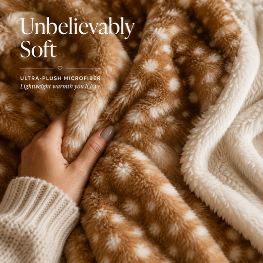 Fawn Print Blanket